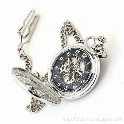 Pocket Watch with CE and RoHS Marks, Customized Logos are Accepted